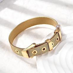 Браслеты для часов из нержавеющей стали 304&nbsp;BJEW-L714-01G