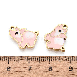 Подвески в виде свиней из нержавеющей стали 304 с эмалью&nbsp;STAS-T073-18G