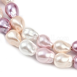 Гальванические стеклянные бусины&nbsp;GLAA-H039-06B