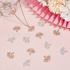 32шт 2 цвета подвески из сплава со стразами&nbsp;FIND-ME0002-01