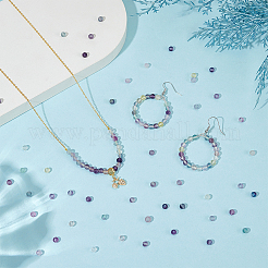 2 нити натуральных флюоритовых бусин нити&nbsp;G-OC0004-38