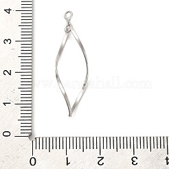 925 подвеска-коннектор в виде витого листа из стерлингового серебра&nbsp;STER-R010-01P