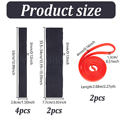 8 шт. 3 вида эспандеров из термопластичного эспандера и резины для йоги и пауэрлифтинга&nbsp;AJEW-NB0007-22