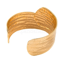 Браслеты-манжеты из нержавеющей стали 304 для женщин&nbsp;BJEW-G711-01B-G