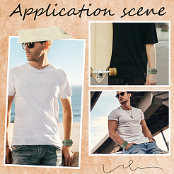 Браслеты из воловьей кожи для женщин и мужчин&nbsp;BJEW-WH20012-04AG-01