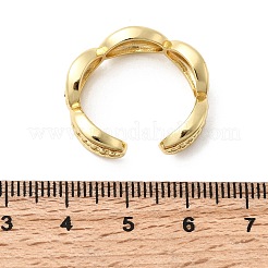 Латунные манжеты для женщин&nbsp;RJEW-H262-06B-G