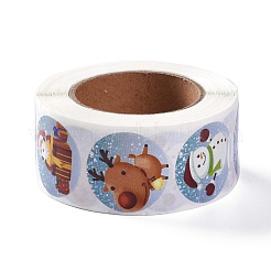 8 шаблон рождественские круглые самоклеящиеся бумажные наклейки в горошек рулон&nbsp;LS-DIY-A042-01D