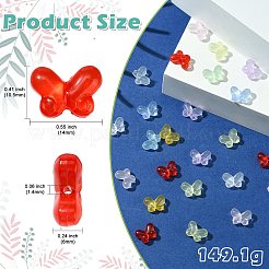 200 шт. Прозрачные акриловые бусины&nbsp;OACR-CJ0002-07