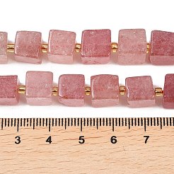 Природного кварца клубники нитей бисера&nbsp;G-G053-B27-01