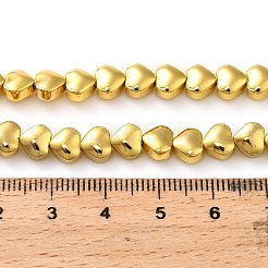 Стеклянные бусины с гальваническим покрытием &nbsp;EGLA-H109-12F-01