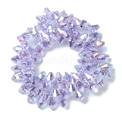 Прозрачные стеклянные бусины гальваническим пряди&nbsp;GLAA-K064-06A-AB04