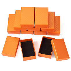 Прямоугольная картонная бумажная шкатулка для драгоценностей&nbsp;LS-CON-TAC0015-01G