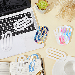 10 шт. сублимационные пустые термоакриловые скрепки&nbsp;AJEW-CP0006-83C