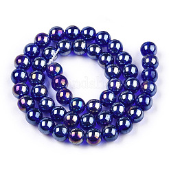 Гальванизируйте прозрачное стекло бисер нитей&nbsp;LS-GLAA-T032-T4mm-AB15