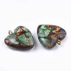 Собранные бронзитовые и имперские яшмовые подвески&nbsp;G-T111-04J