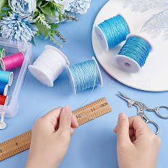 4 рулон плетеного шнура из полиэстера 4 цветов&nbsp;WCOR-AR0001-04B