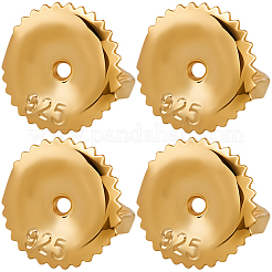 4 шт. 925 гайки для ушей из стерлингового серебра&nbsp;STER-BBC0008-61G