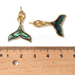 Подвески из натурального панциря пауа в форме хвоста кита&nbsp;KK-G538-37G