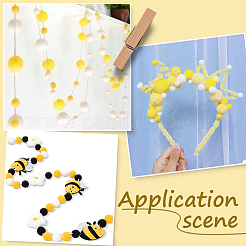 3 комплект полиэстеровых шариков для украшения&nbsp;DIY-SC0031-26C