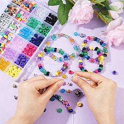 Наборы для самостоятельного изготовления браслетов из пластика&nbsp;DIY-YW0011-44