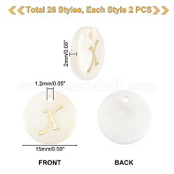 52шт 26 стильные подвески из натуральных пресноводных ракушек&nbsp;SHEL-PH0001-21