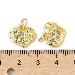 Латунные микропаве прозрачные кубические циркониевые подвески&nbsp;KK-V015-18G