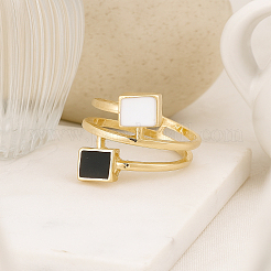 1 шт. эмалевые кольца из сплава и спирали для женщин&nbsp;RJEW-LP0002-80