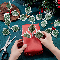 30 шт. искусственные листья падуба из смолы и пены 3 цветов&nbsp;DIY-GA0008-02