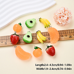 10шт 5 стиля подвески из смолы&nbsp;RESI-YW0001-97