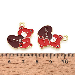 Подвески из сплава с эмалью ко дню святого валентина&nbsp;ENAM-T023-16A