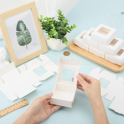 Квадратные бумажные коробки с прозрачным окном&nbsp;SOAP-DJ0001-02B-03