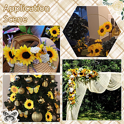 30шт тканевый искусственный подсолнух&nbsp;DIY-SP0005-97