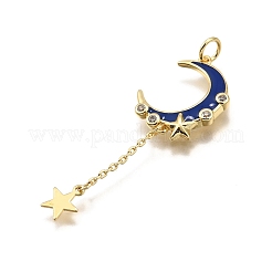 Латунные микро проложить кубического циркония подвески&nbsp;KK-K401-29G