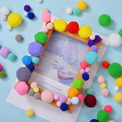 Кукла ремесло полиэстер высокоэластичный pom pom мяч&nbsp;AJEW-SZ0001-53