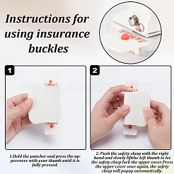 Мини пластиковый дырокол на 6 отверстие&nbsp;AJEW-WH0083-64A