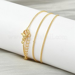 Женские ожерелья из латунной цепочки толщиной 1.2 мм&nbsp;NJEW-K271-03G