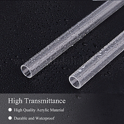 Круглая прозрачная акриловая трубка AJEW-WH0314-603B