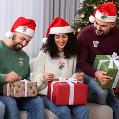 18 шт. 3 стиля рождественской вышивки нитками для пришивания/утюживания заплаток&nbsp;PATC-NB0001-47