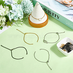 18шт 3 цвета 304 нержавеющая сталь браслет цепь изготовление&nbsp;MAK-SC0001-33