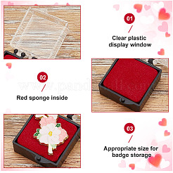 Пластиковая коробка с флокирующимся блистером&nbsp;CON-WH0106-11C