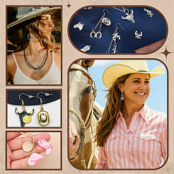 3 комплект из 3 подвесок из сплава в стиле ковбойского запада&nbsp;FIND-PH0029-20