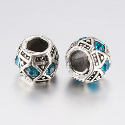 Тибетский сплав rhinestone европейский бисер&nbsp;PALLOY-F200-05G