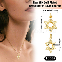 10шт латунные подвески&nbsp;KK-BBC0023-01