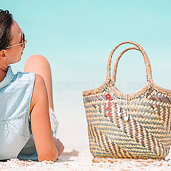 4шт 4 цвета PU кожа и акриловый цветок брелок&nbsp;KEYC-DR00006