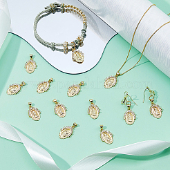 12шт латунные подвески&nbsp;ZIRC-FH0001-53