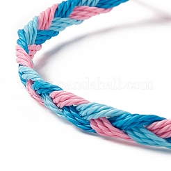 3шт 3 стильных пластиковых плетеных браслета из бисера&nbsp;BJEW-B065-08B