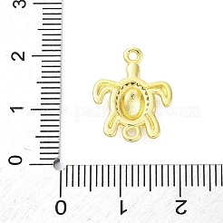 Шармы-соединители из латуни с микропаве из прозрачного кубического циркония&nbsp;KK-D325-06G-02