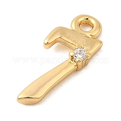 Латунные микро проложить кубического циркония подвески&nbsp;KK-P340-24G-07