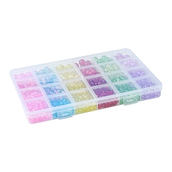 Наборы для изготовления браслетов из круглых стеклянных бусин с эффектом потрескивания своими руками&nbsp;DIY-FS0008-18