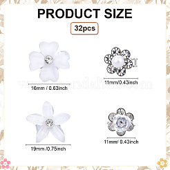 32шт пластиковые бусины для дредов&nbsp;OHAR-ME0001-06